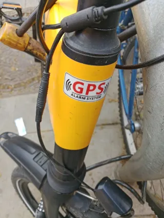 Bicicleta Eléctrica Amarilla 20 con alarma ⏰