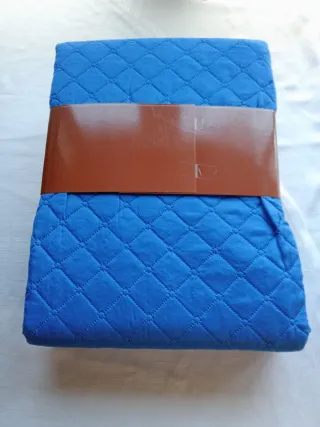 Copriletto Trapuntato Matrimoniale Blu