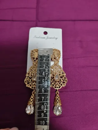 Aderezo Fallera Dorado con Cristales