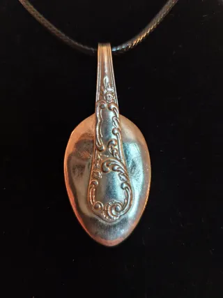 Colgante Cuchara Antigua Plata