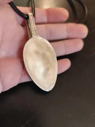 Colgante Cuchara Antigua Plata