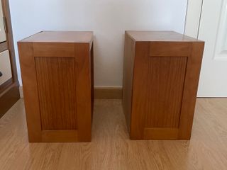 2 Cubos Estantería Madera Marrón