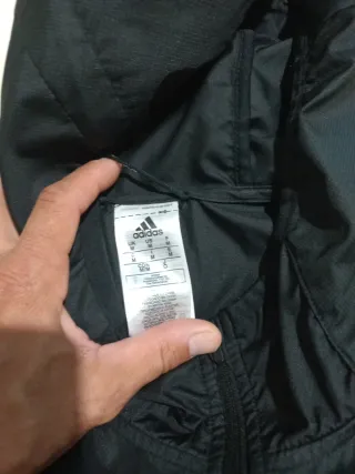 Cortavientos Adidas Negro con Capucha