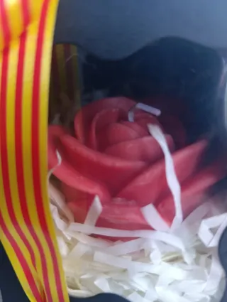 Caja regalo Sant Jordi vela roja