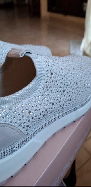 Sneakers Graceland donna argento/bianco