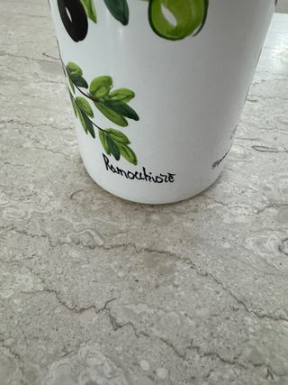 Bottiglia portaolio Capodimonte decorata