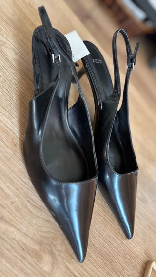 Tacones Mango Negros Talla 39