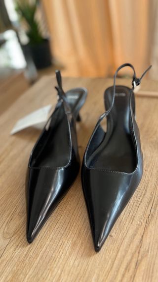 Tacones Mango Negros Talla 39