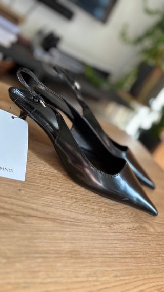 Tacones Mango Negros Talla 39