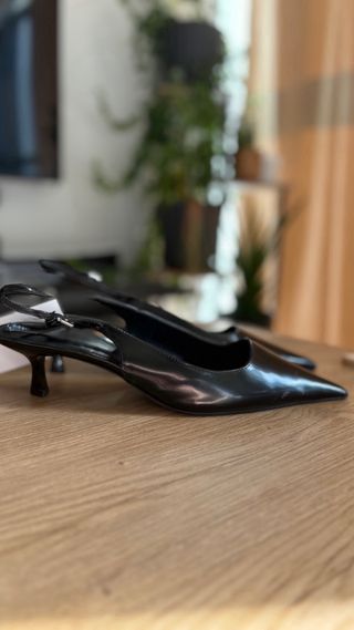 Tacones Mango Negros Talla 39