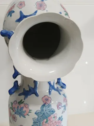 Set di 2 vasi in ceramica smaltata