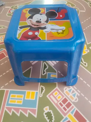 Taburete infantil Mickey Mouse azul