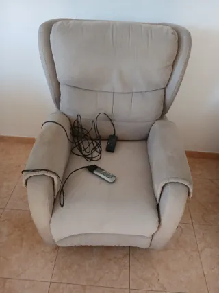 Sillón eléctrico beige