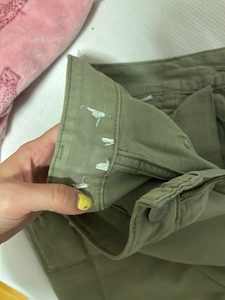 Pull and Bear Pantalón Cargo Verde