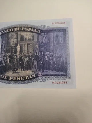 Facsímil 1000 pesetas 1931 El Banco de España