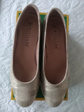 Bailarinas Pitillos Oro Talla 39