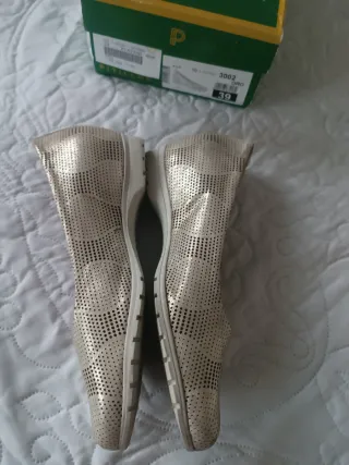 Bailarinas Pitillos Oro Talla 39