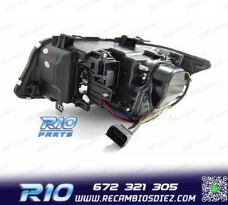 FAROS BMW E90 E91 05-08 XENON OJOS ANGEL U LED 3D FONDO NEGR