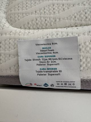 Colchón viscoelástico Kuida T poco uso. Como nuevo