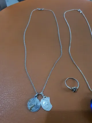 Set di Gioielli in Argento: Collane e Anello