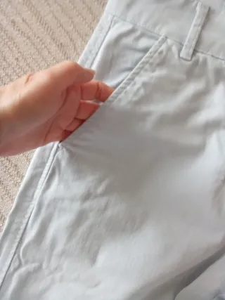 Pantalón Bershka Wide Leg Azul claro