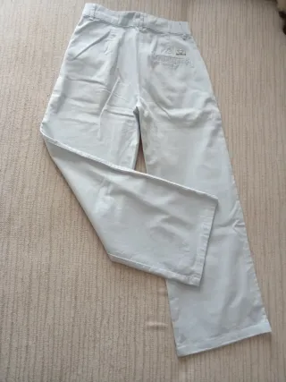 Pantalón Bershka Wide Leg Azul claro