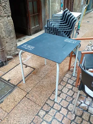 Mesas y Sillas Plegables Terraza Bar