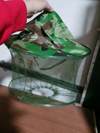 Sombrero antimosquitos camuflaje