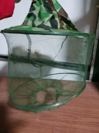 Sombrero antimosquitos camuflaje