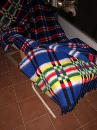 Lote 2 coperte di lana 2,20x1,60m