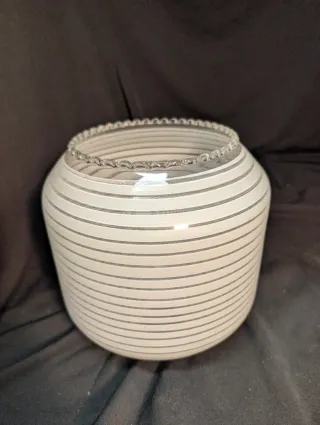 Tulipa Murano Vintage Cristal Opalino A Canne