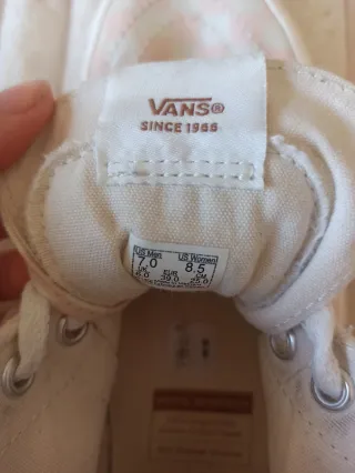 Vans cuadros rosa y blanco