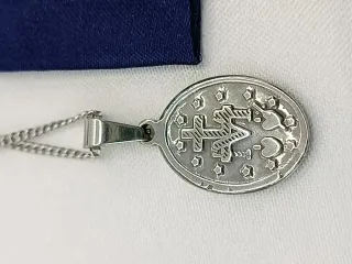 Collar Virgen de Guadalupe Acero Inoxidable