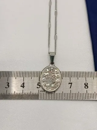 Collar Virgen de Guadalupe Acero Inoxidable