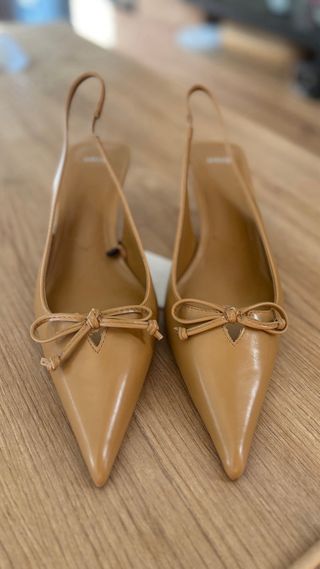 Tacones Mango Beige Nuevos