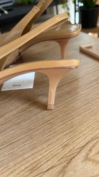 Tacones Mango Beige Nuevos