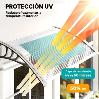Marquesina para Puerta/Ventana 100x75 cm
