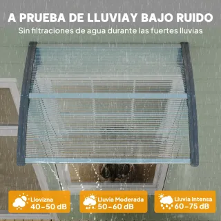 Marquesina para Puerta/Ventana 100x75 cm