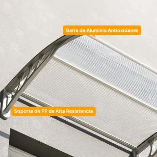Marquesina para Puerta/Ventana 100x75 cm