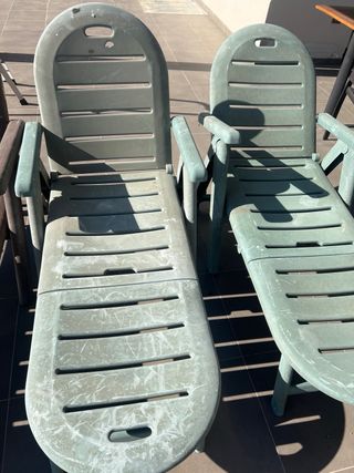 7 Hamacas de plástico a reparar acabado