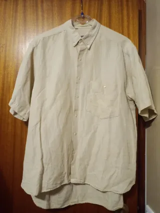 Camisa beige hombre talla XL