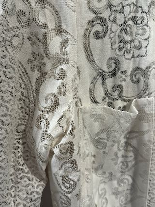 Blusa Zara encaje blanca