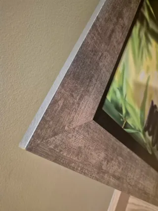 Cuadro Decorativo Zen Piedras y Bambú