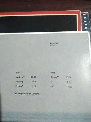 Vinilo Jan Garbarek - Dis
