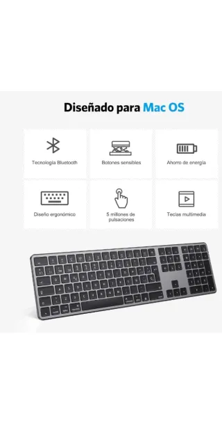 Teclado Inalámbrico OMOTON mac