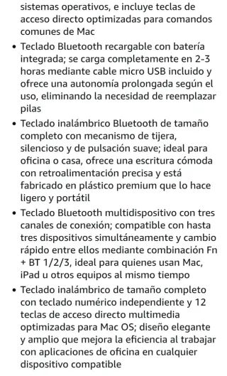 Teclado Inalámbrico OMOTON mac