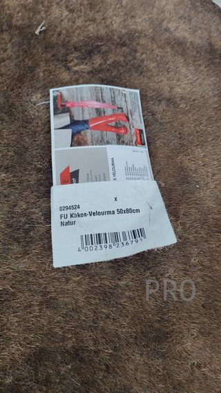 Felpudo Fibra de Coco 80x50cm Antideslizantes