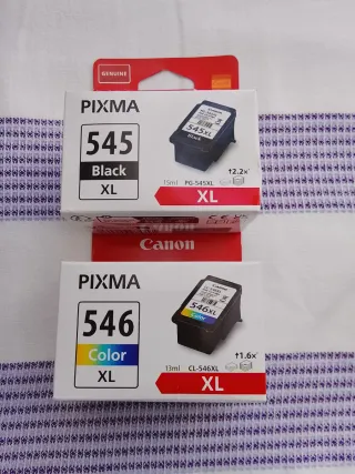 Cartucce d'inchiostro Canon PIXMA 545 XL e 546 XL
