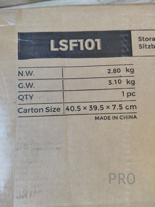 Baule Puff Taburete in Pelle Nera