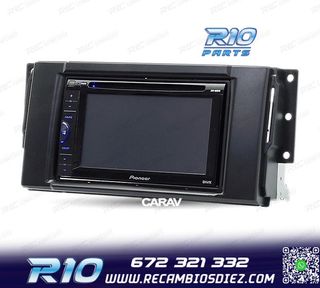 MARCO NEGRO RADIO 2-DIN PARA LAND ROVER FREELANDER DISCOVERY